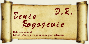 Denis Rogojević vizit kartica